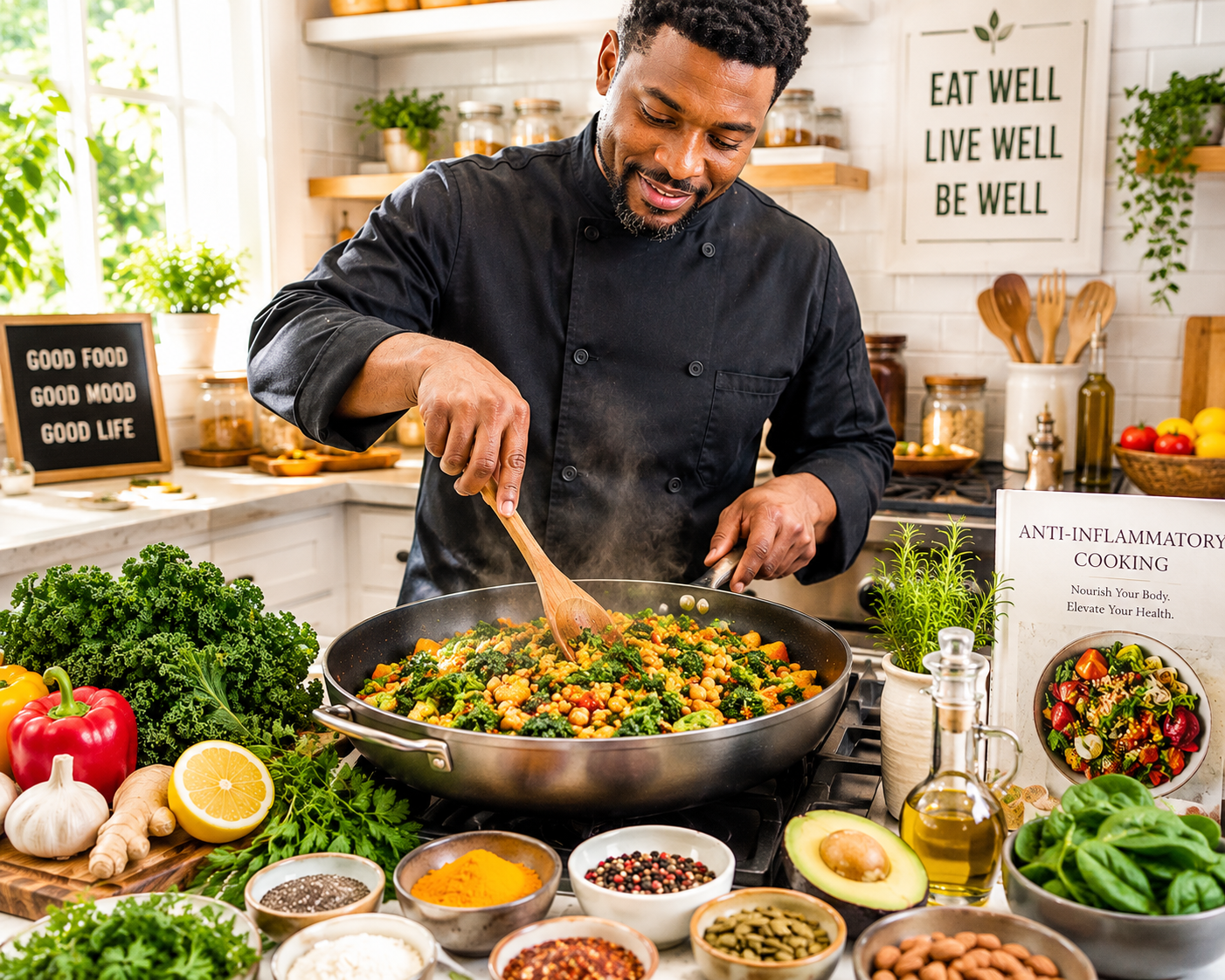 Anti-Inflammatory Weeknight Cooking: Vegetables, Spices, Omega-3s, and Whole Grains