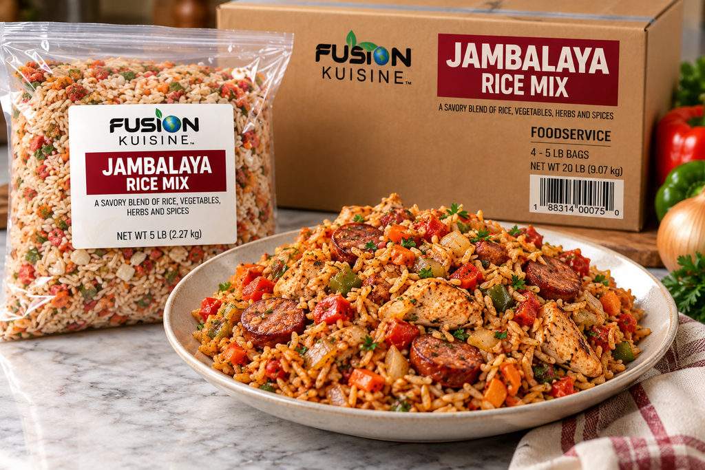 Bulk Jambalaya Rice Mix 4/5lbs bags- Bulk Foodservice