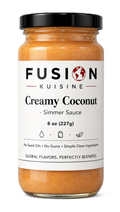 Creamy Coconut Simmer Sauce 8 oz | Ready-to-Use Tropical Cooking Sauce |Fusion Kuisine