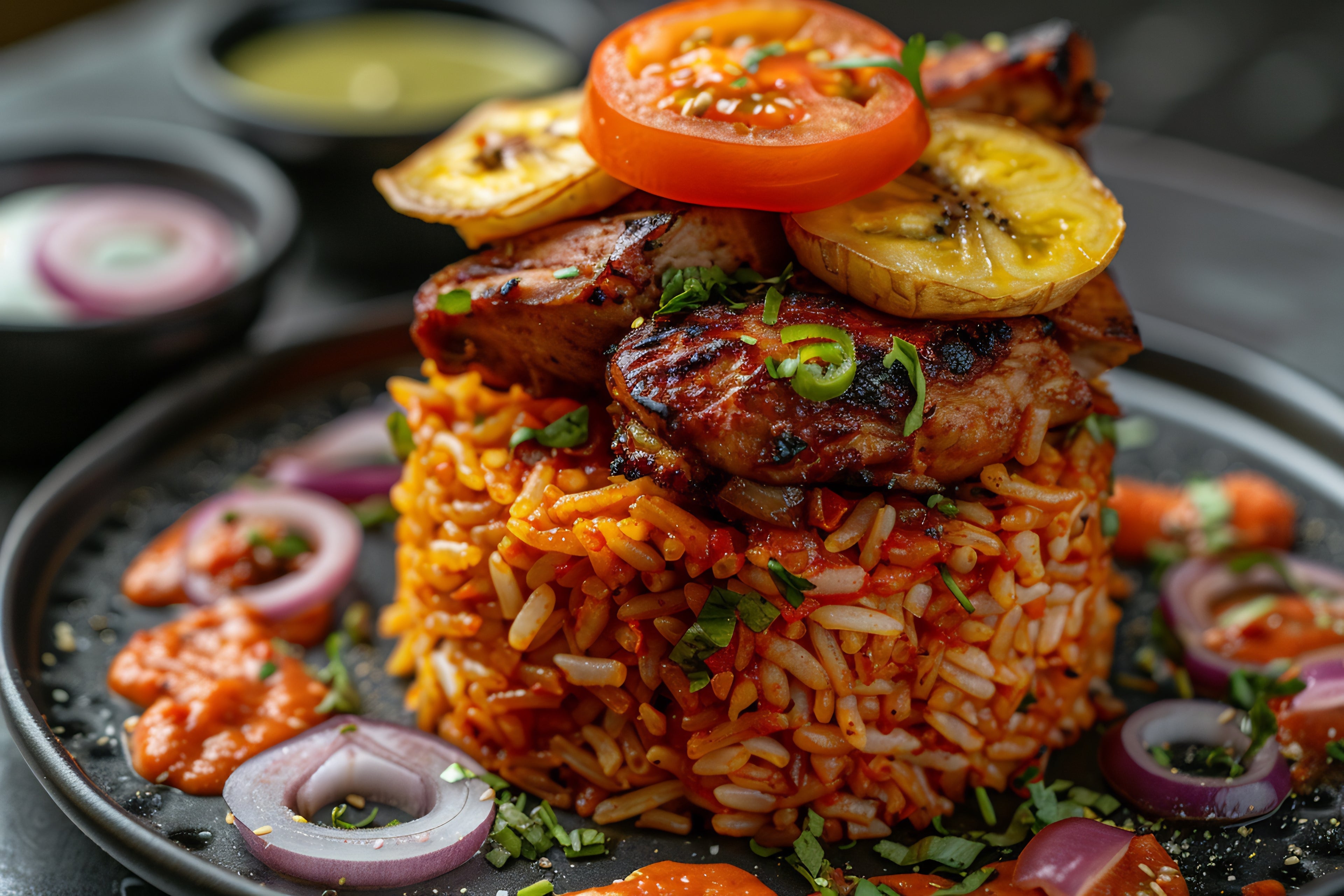 Jollof Rice Mix 16 oz | Authentic West African Rice Blend | Serves 8 | Fusion Kuisine