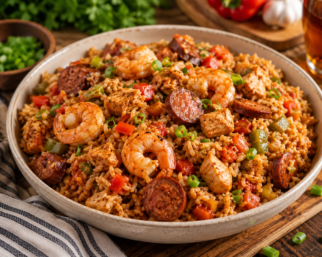Jambalaya Rice Mix 16 oz | Louisiana Style Cajun Rice Blend | Serves 8 | Fusion Kuisine