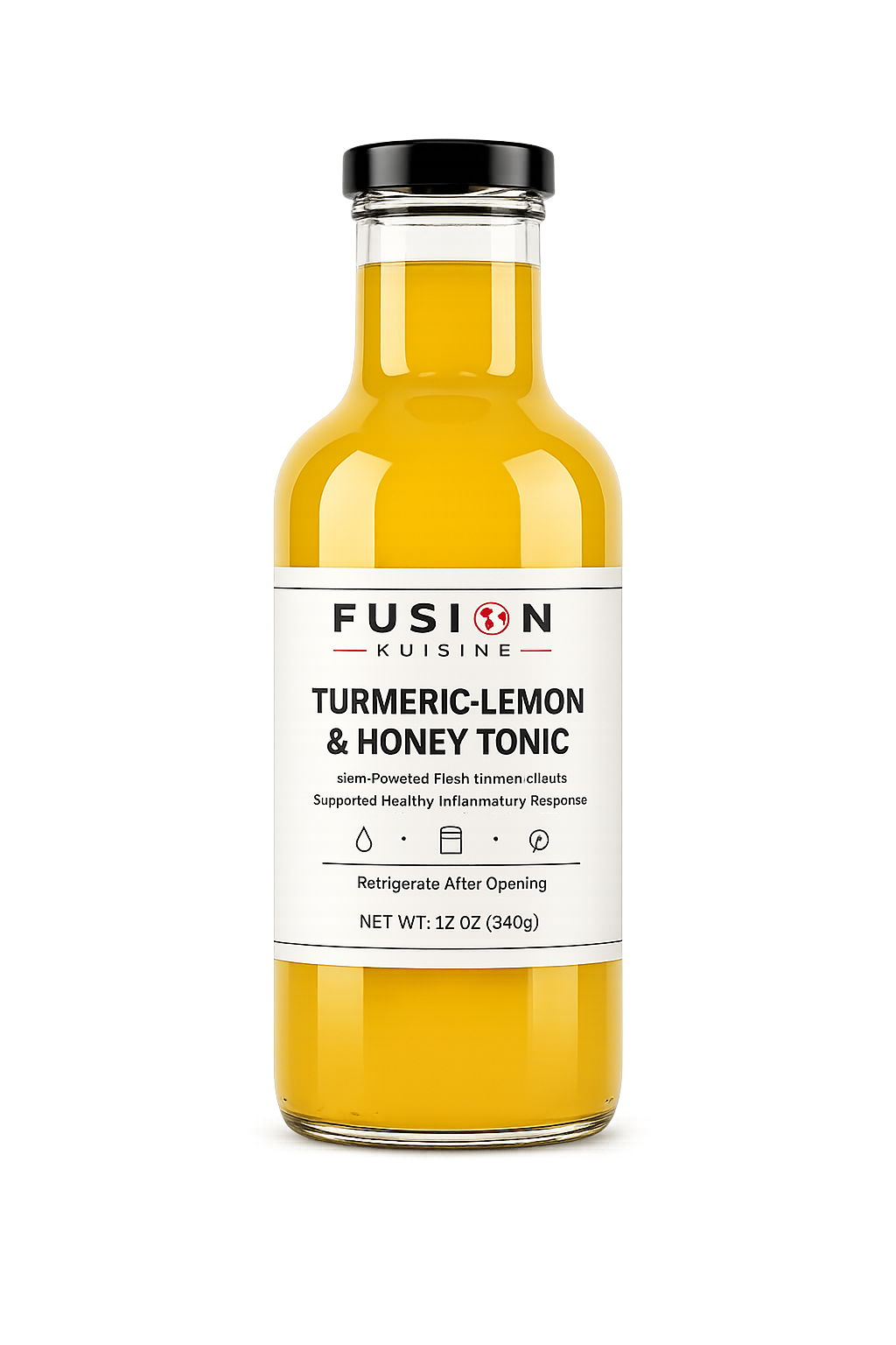 Turmeric Lemon & Honey Tonic 12 oz