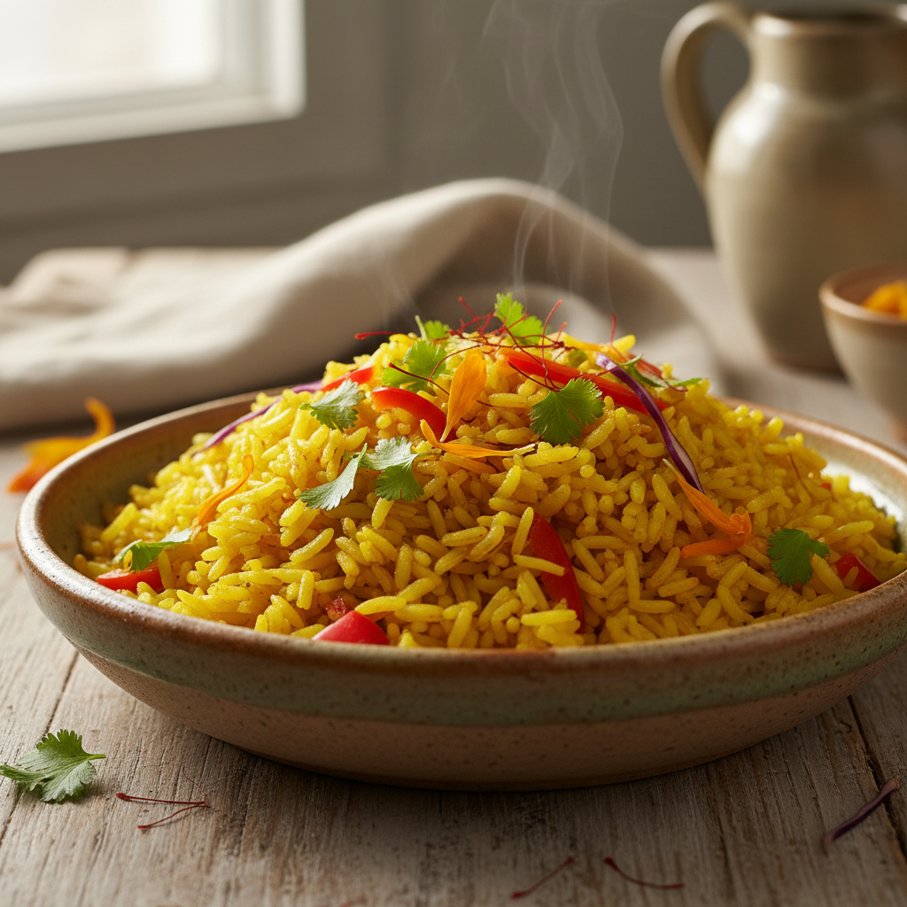 Yellow Rice Mix 16 oz | Turmeric Rice Blend | Serves 8 | Fusion Kuisine